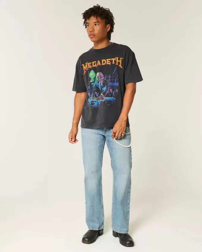 Boxy Megadeth Tour Graphic Tee