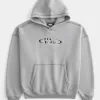 Boxy No Fear Graphic Hoodie
