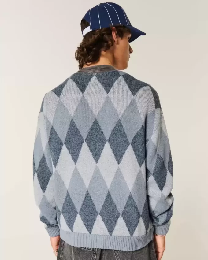 Boxy Pattern Cardigan