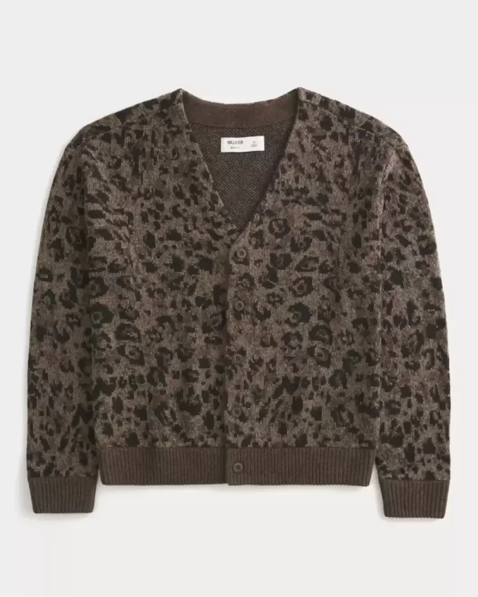 Boxy Pattern Cardigan