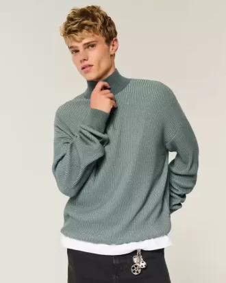 Boxy Quarter-Zip Sweater