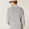 Boxy Quarter-Zip Sweater