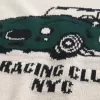 Boxy Racing Graphic Crew Sweater