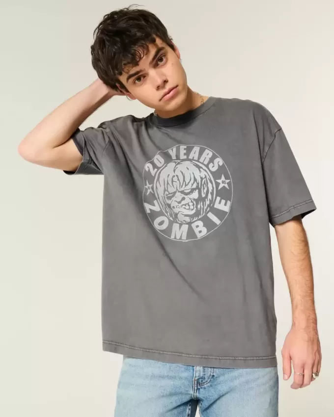 Boxy Rob Zombie Graphic Tee Boxy Rob Zombie Graphic Tee