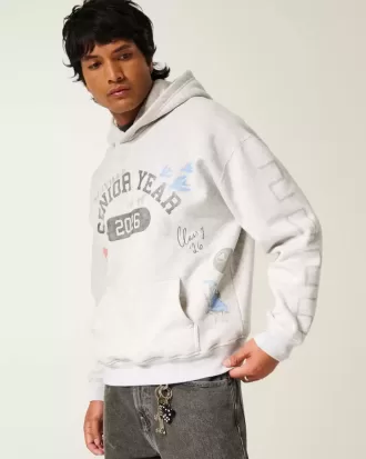 Boxy Senior Year 2026 Graphic Hoodie