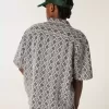 Boxy Short-Sleeve Crochet-Style Shirt Boxy Short-Sleeve Crochet-Style Shirt