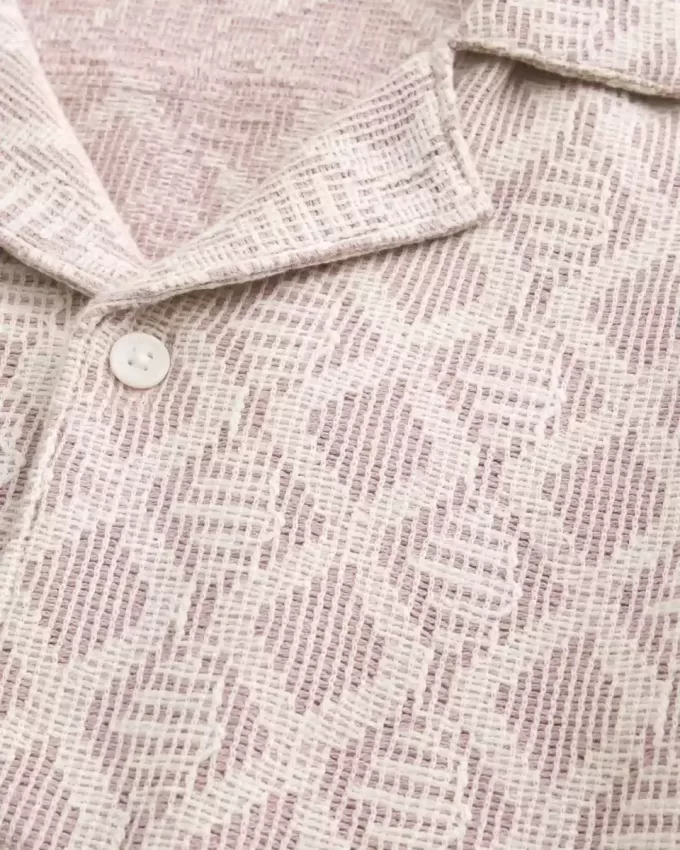 Boxy Short-Sleeve Crochet-Style Shirt Boxy Short-Sleeve Crochet-Style Shirt