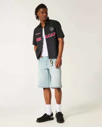 Boxy Short-Sleeve Dodge Hellcat Graphic Shirt