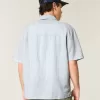 Boxy Short-Sleeve Linen-Blend Shirt Boxy Short-Sleeve Linen-Blend Shirt