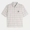 Boxy Short-Sleeve Mushroom Graphic Shirt