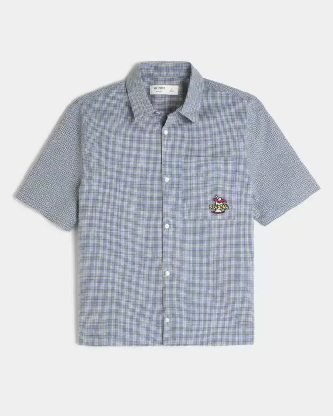 Boxy Short-Sleeve New York Graphic Shirt