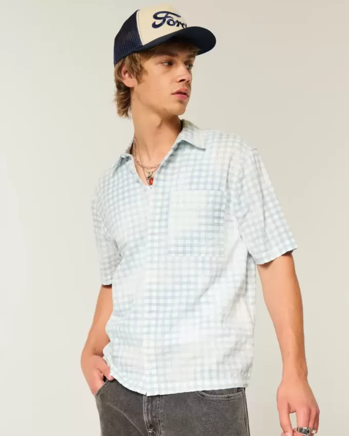 Boxy Short-Sleeve Pocket Shirt Boxy Short-Sleeve Pocket Shirt