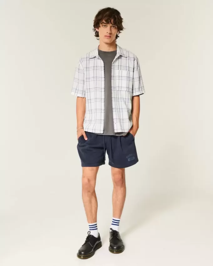 Boxy Short-Sleeve Pocket Shirt