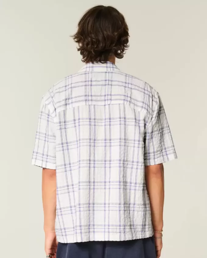 Boxy Short-Sleeve Pocket Shirt