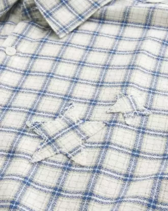 Boxy Short-Sleeve Star Applique Shirt