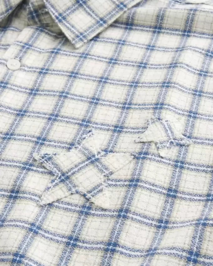 Boxy Short-Sleeve Star Applique Shirt Boxy Short-Sleeve Star Applique Shirt