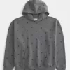 Boxy Star Pattern Hoodie Boxy Star Pattern Hoodie