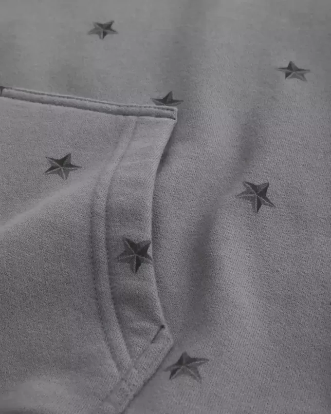 Boxy Star Pattern Hoodie Boxy Star Pattern Hoodie