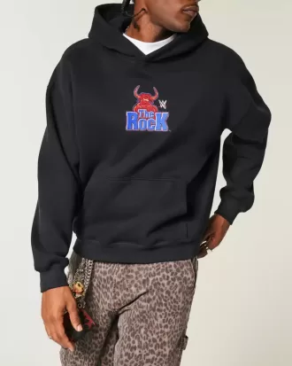 Boxy The Rock Graphic Hoodie