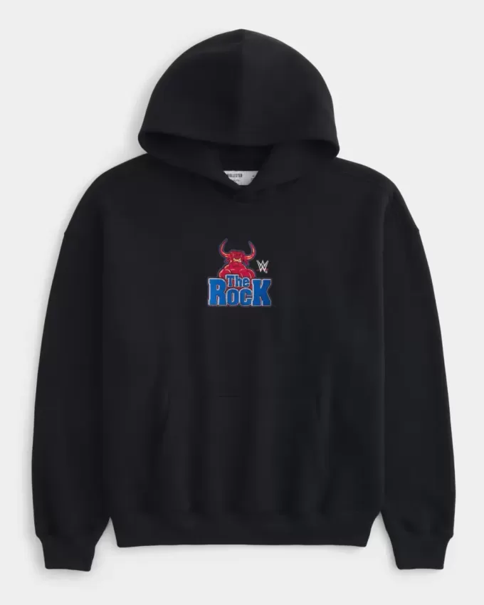 Boxy The Rock Graphic Hoodie