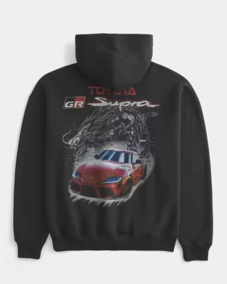 Boxy Toyota Supra Graphic Hoodie