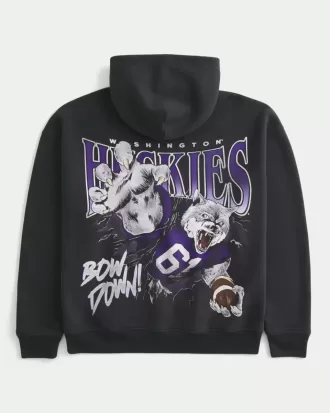 Boxy University of Washington Huskies Graphic Hoodie