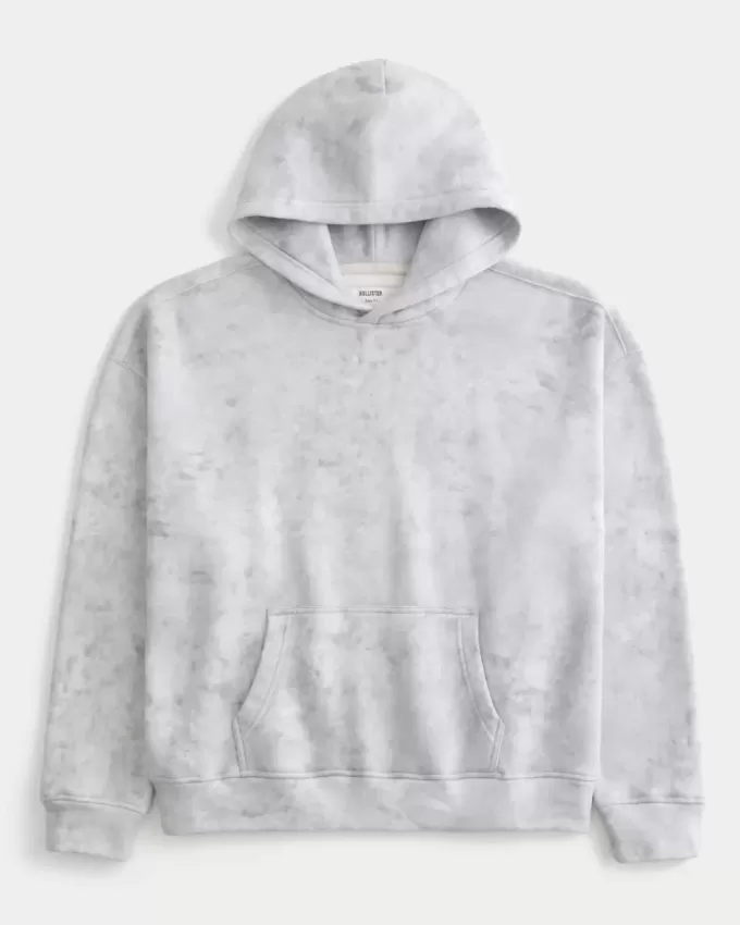 Boxy Wash Effect Hoodie