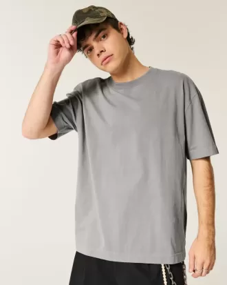 Boxy Washed Heavyweight Crew T-Shirt