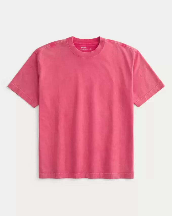 Boxy Washed Heavyweight Crew T-Shirt Boxy Washed Heavyweight Crew T-Shirt