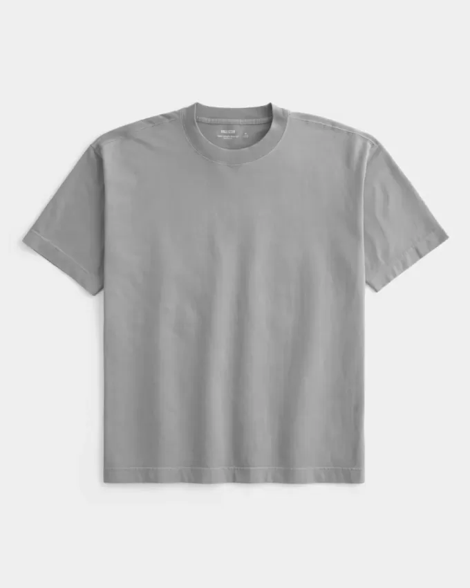 Boxy Washed Heavyweight Crew T-Shirt