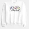 Boxy West Coast Marathon Graphic Crew Sweatshirt