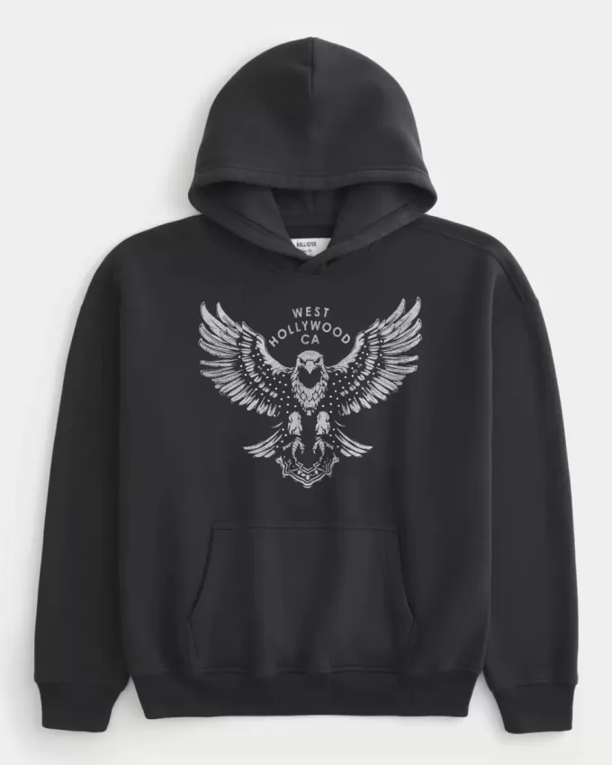 Boxy West Hollywood Graphic Hoodie