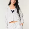 Boxy Zip-Up Hoodie
