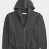 Boxy Zip-Up Hoodie