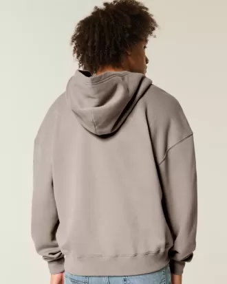Boxy Zip-Up Hoodie