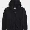 Boxy Zip-Up Hoodie