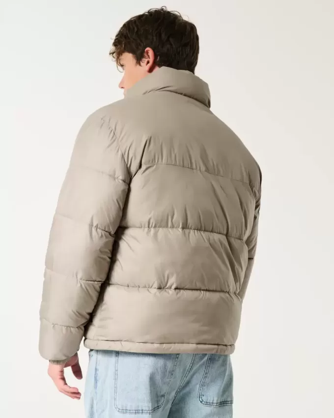 Boxy Zip-Up Puffer Jacket
