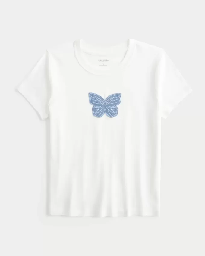 Butterfly Graphic Baby Tee
