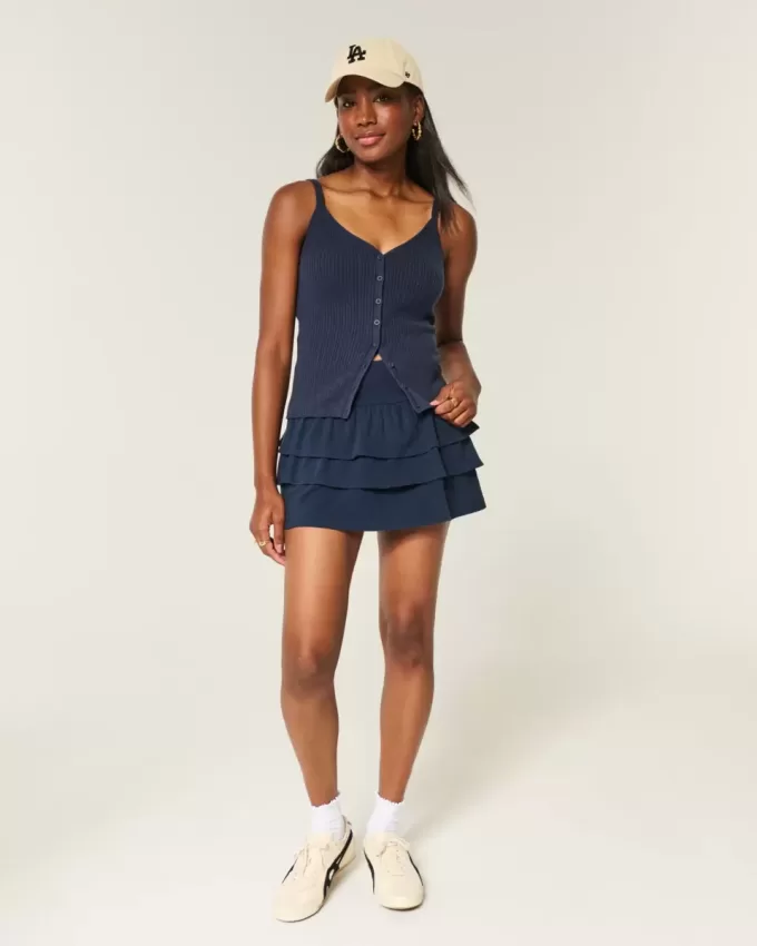 Button-Through Sweater Tank