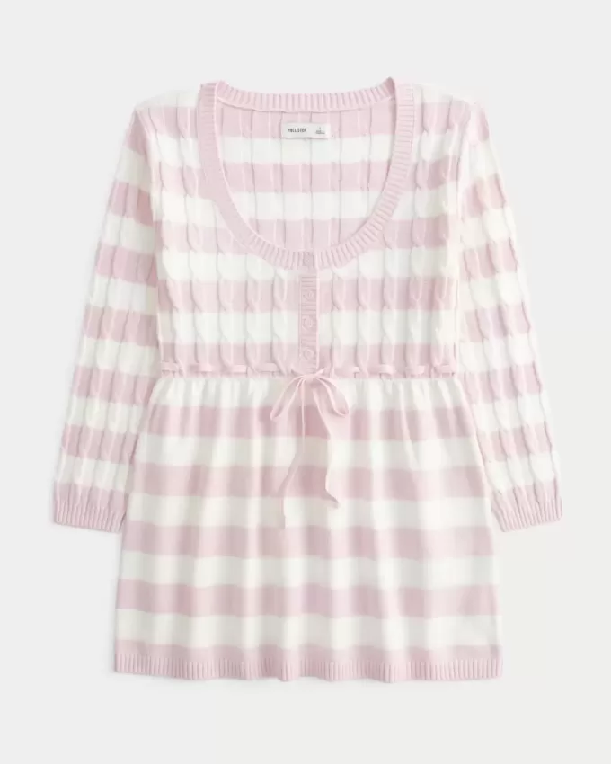 Cable-Knit Babydoll Sweater Cable-Knit Babydoll Sweater