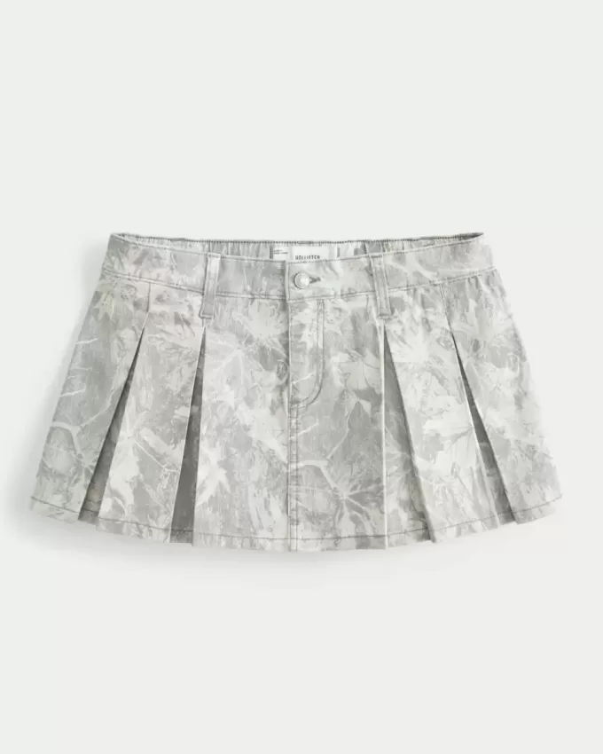 Camo Pleated Mini Skort