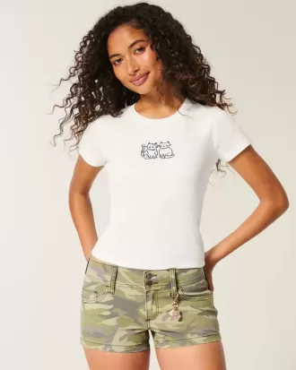 Cat Graphic Baby Tee