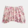 Chiffon Asymmetrical Hem Mini Skirt