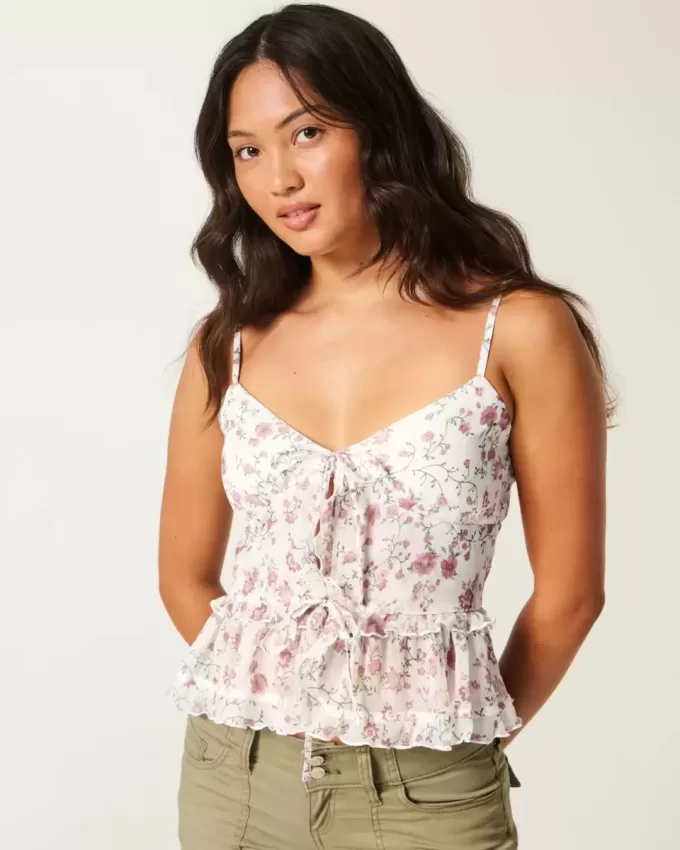 Chiffon Ruffle Cami
