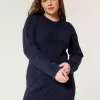 Cozy Cable-Knit Sweater Dress