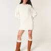 Cozy Cable-Knit Sweater Dress