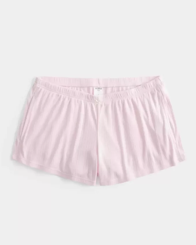 Cozy Pointelle Bow Shortie Cozy Pointelle Bow Shortie