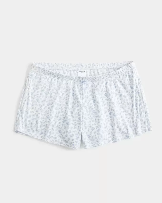 Cozy Pointelle Bow Shortie Cozy Pointelle Bow Shortie