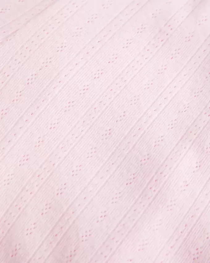 Cozy Pointelle Bow Shortie Cozy Pointelle Bow Shortie