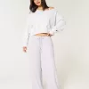 Cozy Ribbed Drawstring Baggy Pants